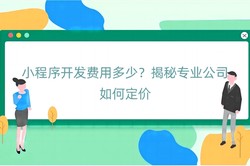 小程序开发费用多少？揭秘专业公司如何定价